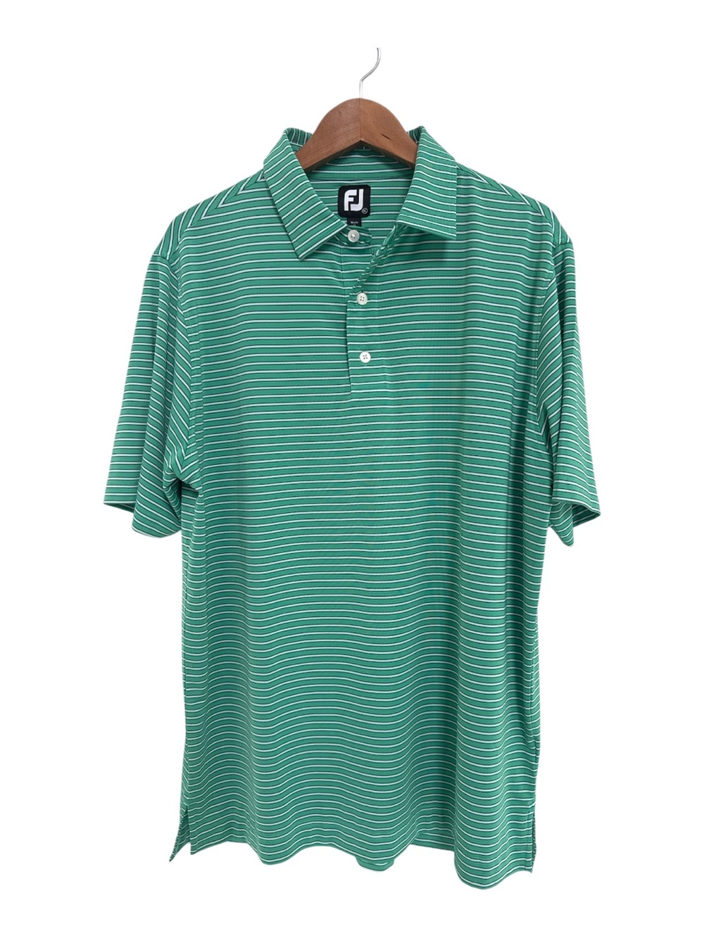 FootJoy Green Striped Men’s Golf Polo